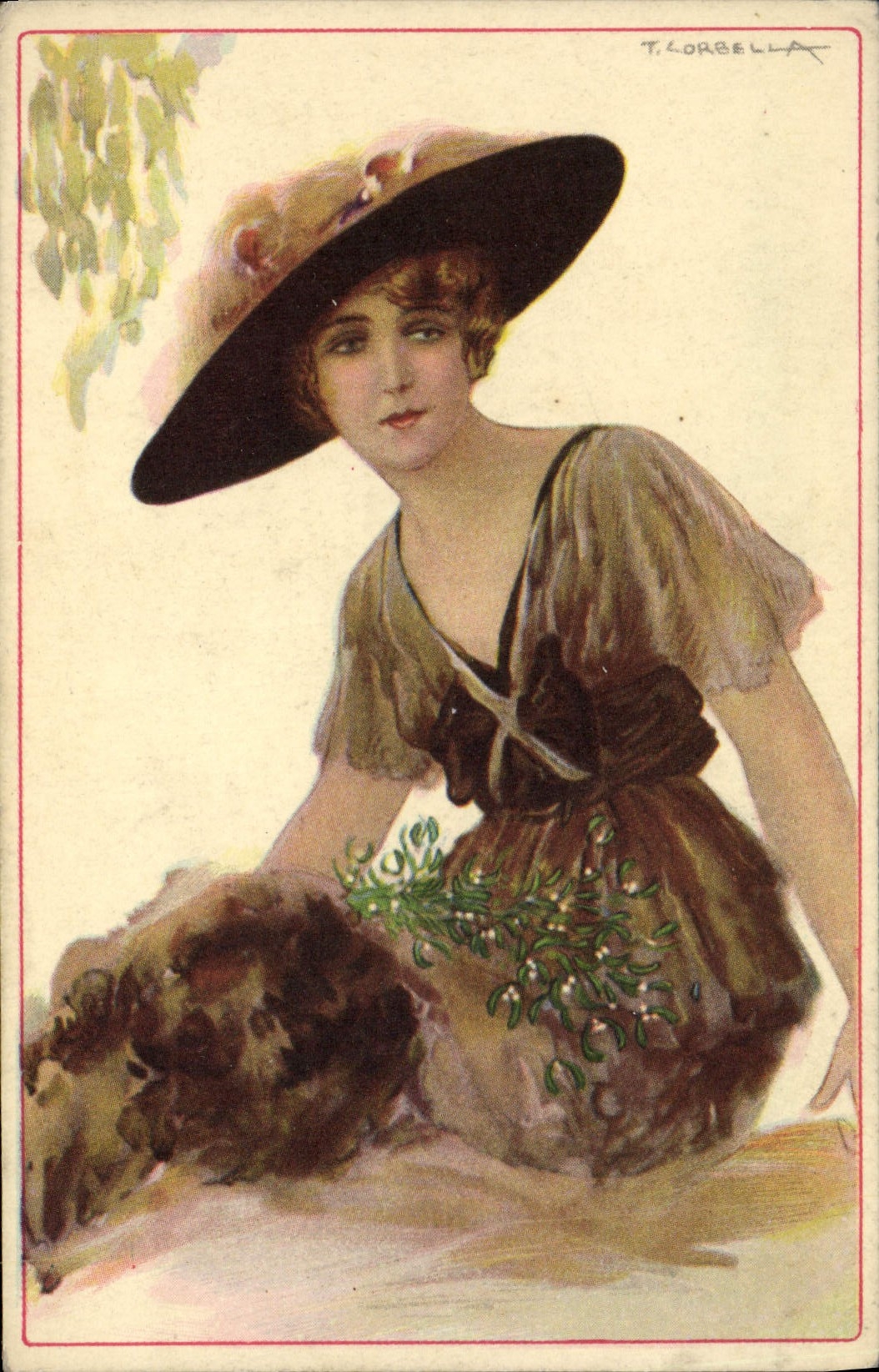 CPA Fantaisie Femme Illustrateur Lorbella