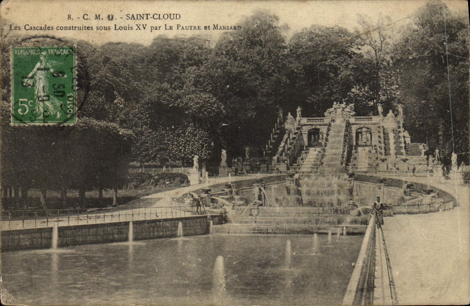 VINTAGE POSTCARD Holy Cloud cascades