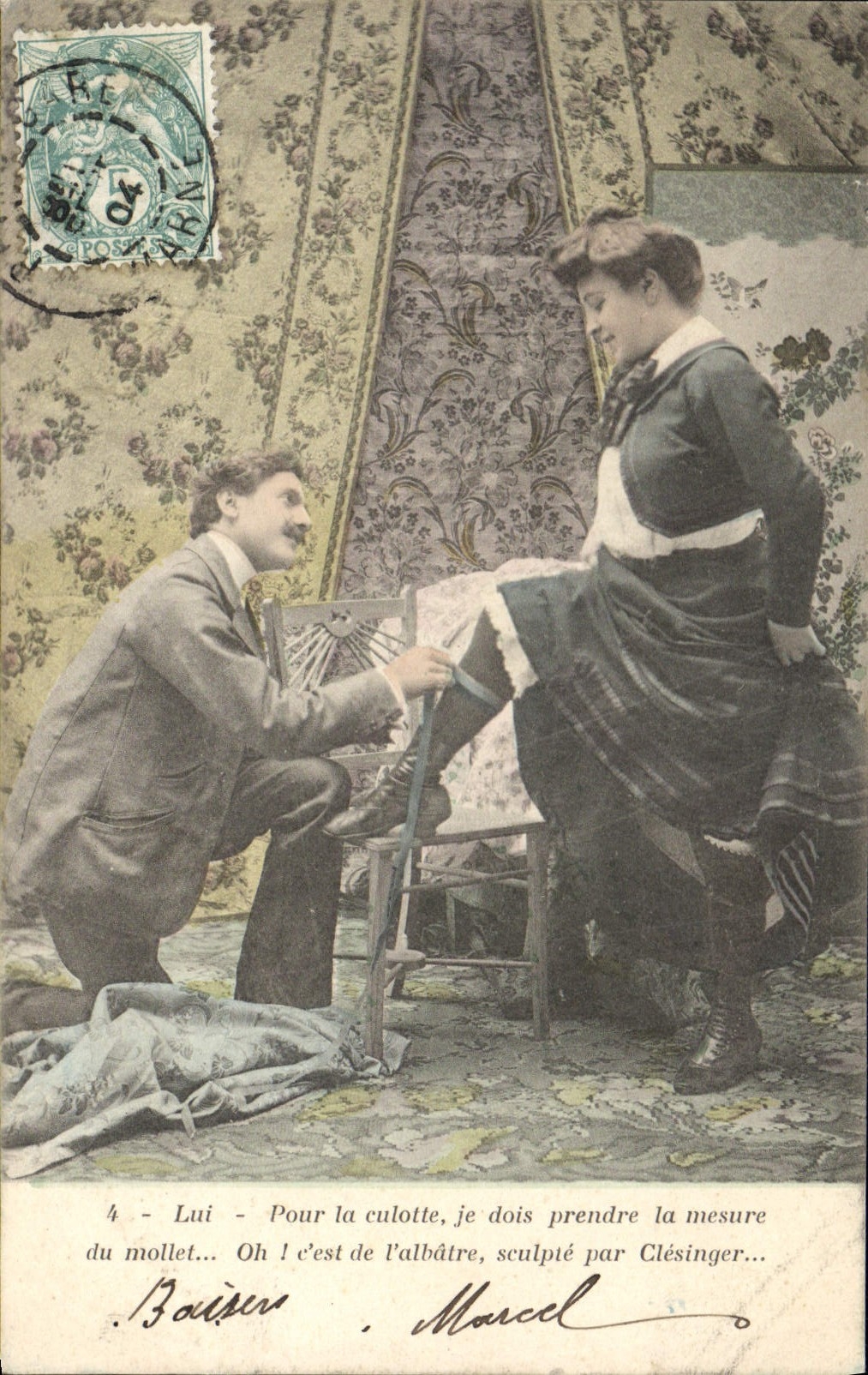 VINTAGE POSTCARD Fantasy Woman