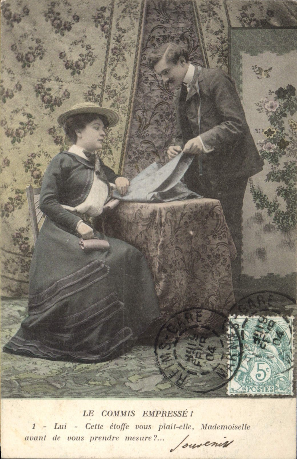 VINTAGE POSTCARD Fantasy Woman