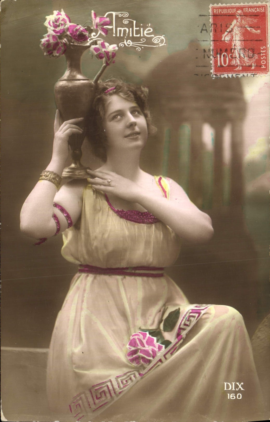 VINTAGE POSTCARD Fantasy Woman