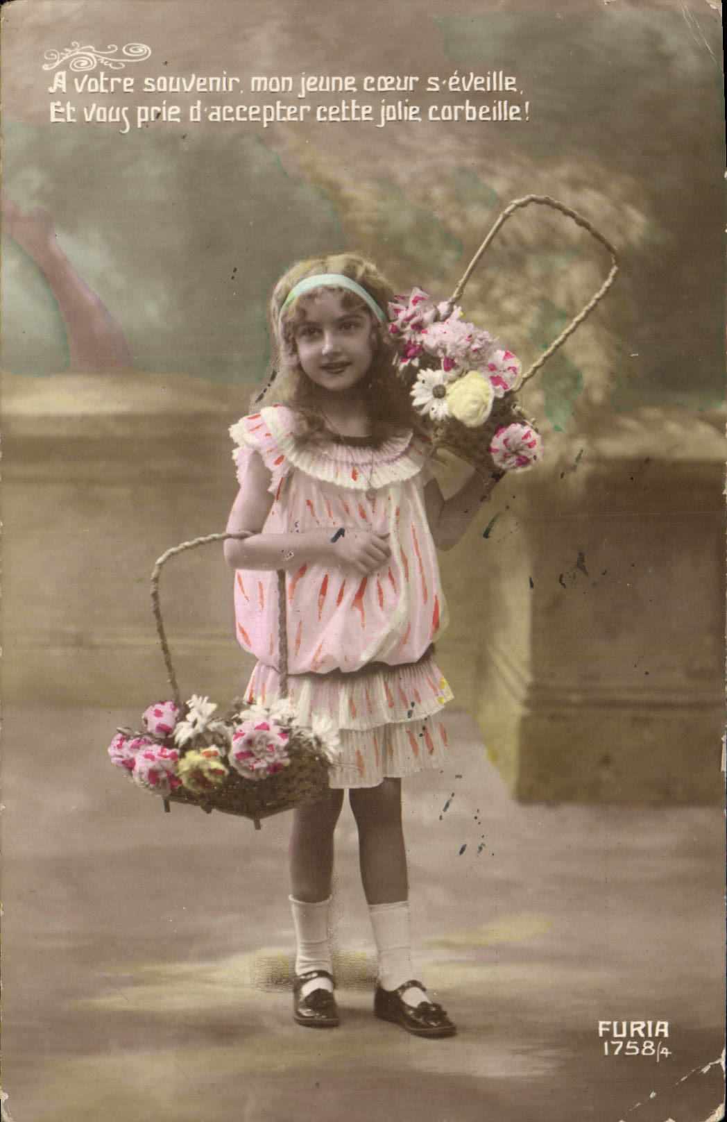 VINTAGE POSTCARD Fantasy Child