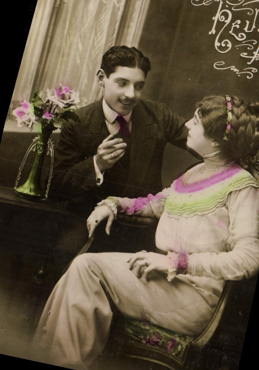 VINTAGE POSTCARD Fantasy Woman