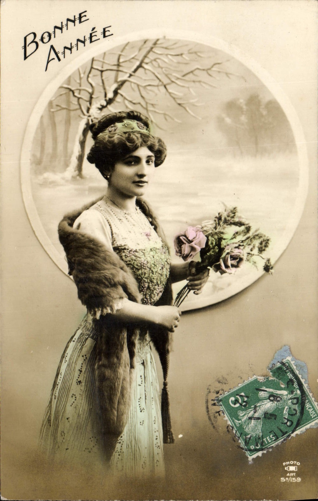 VINTAGE POSTCARD Fantasy Woman