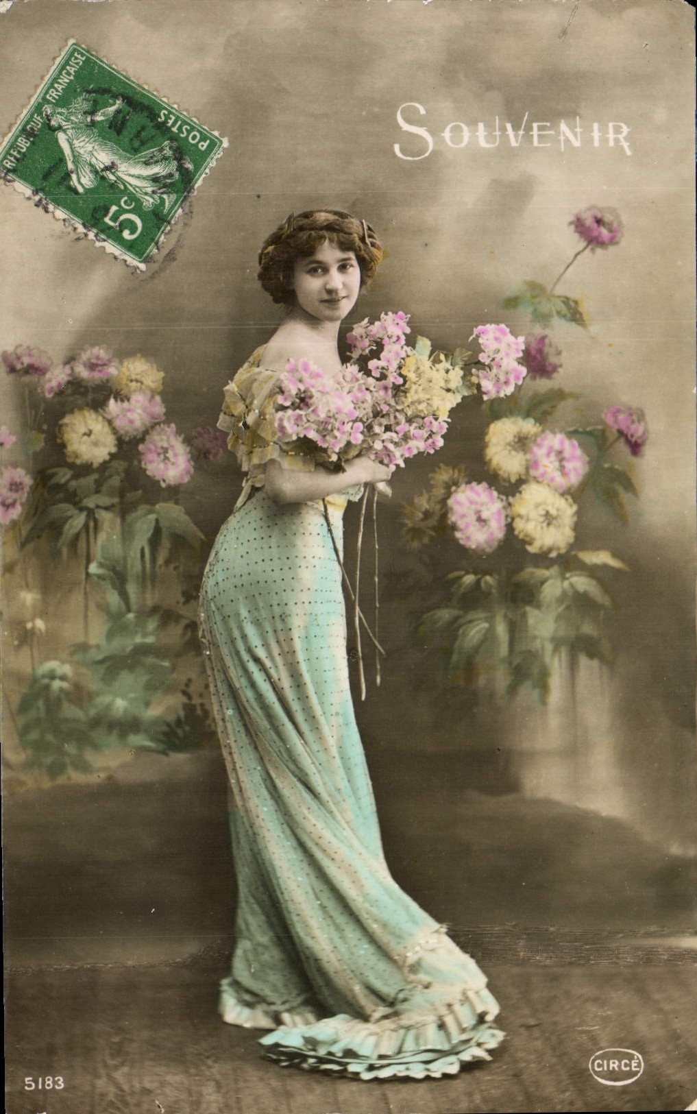 VINTAGE POSTCARD Fantasy Woman