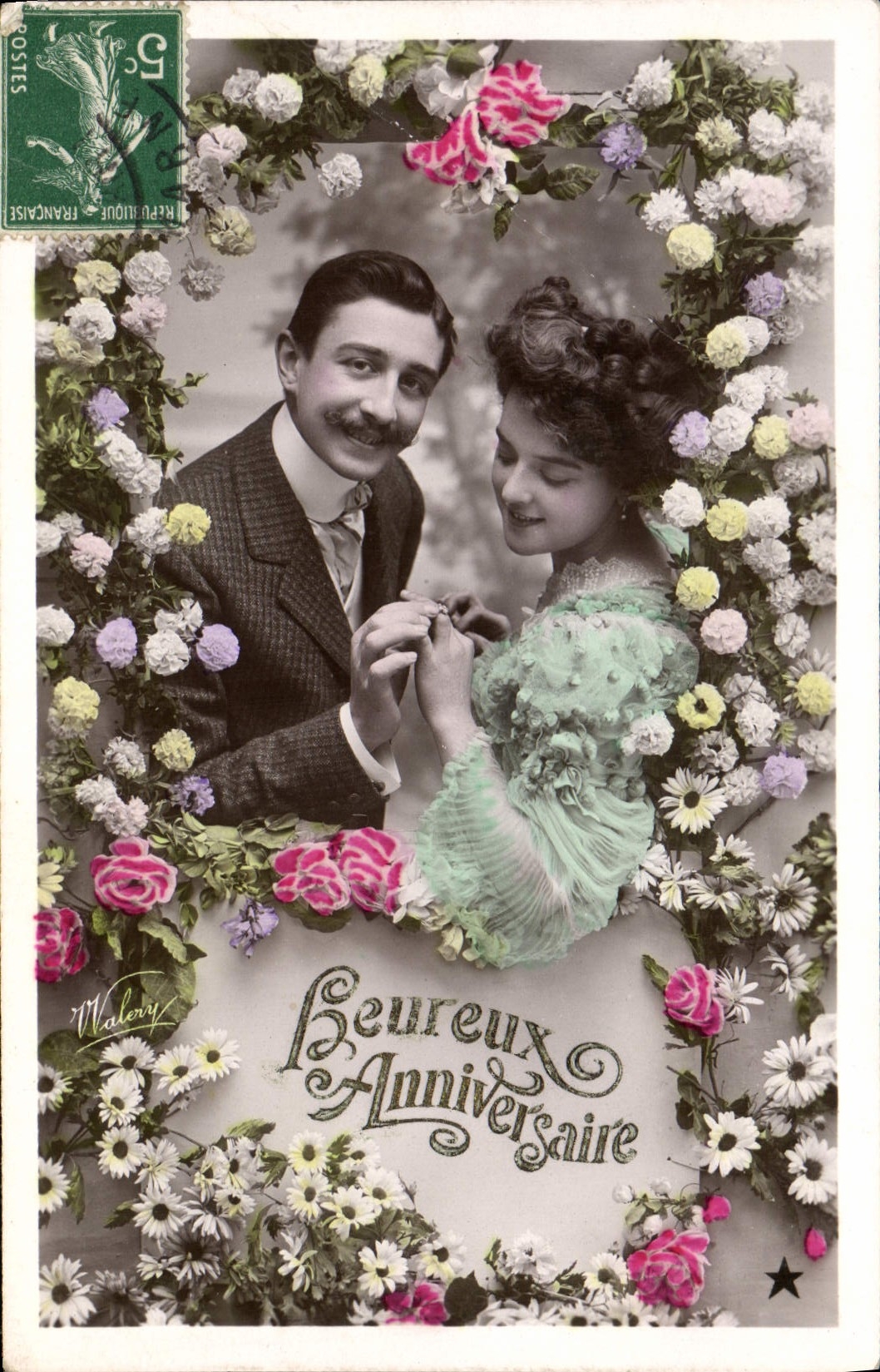 VINTAGE POSTCARD Fantasy Woman