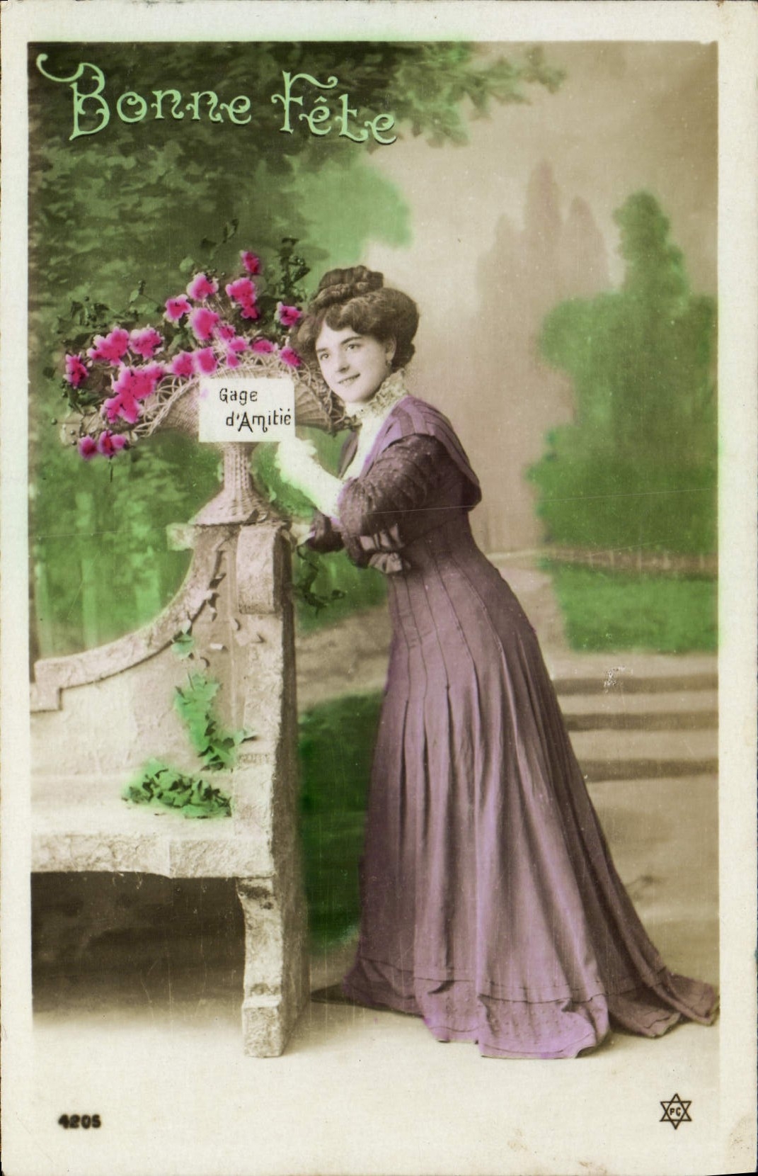 VINTAGE POSTCARD Fantasy Woman