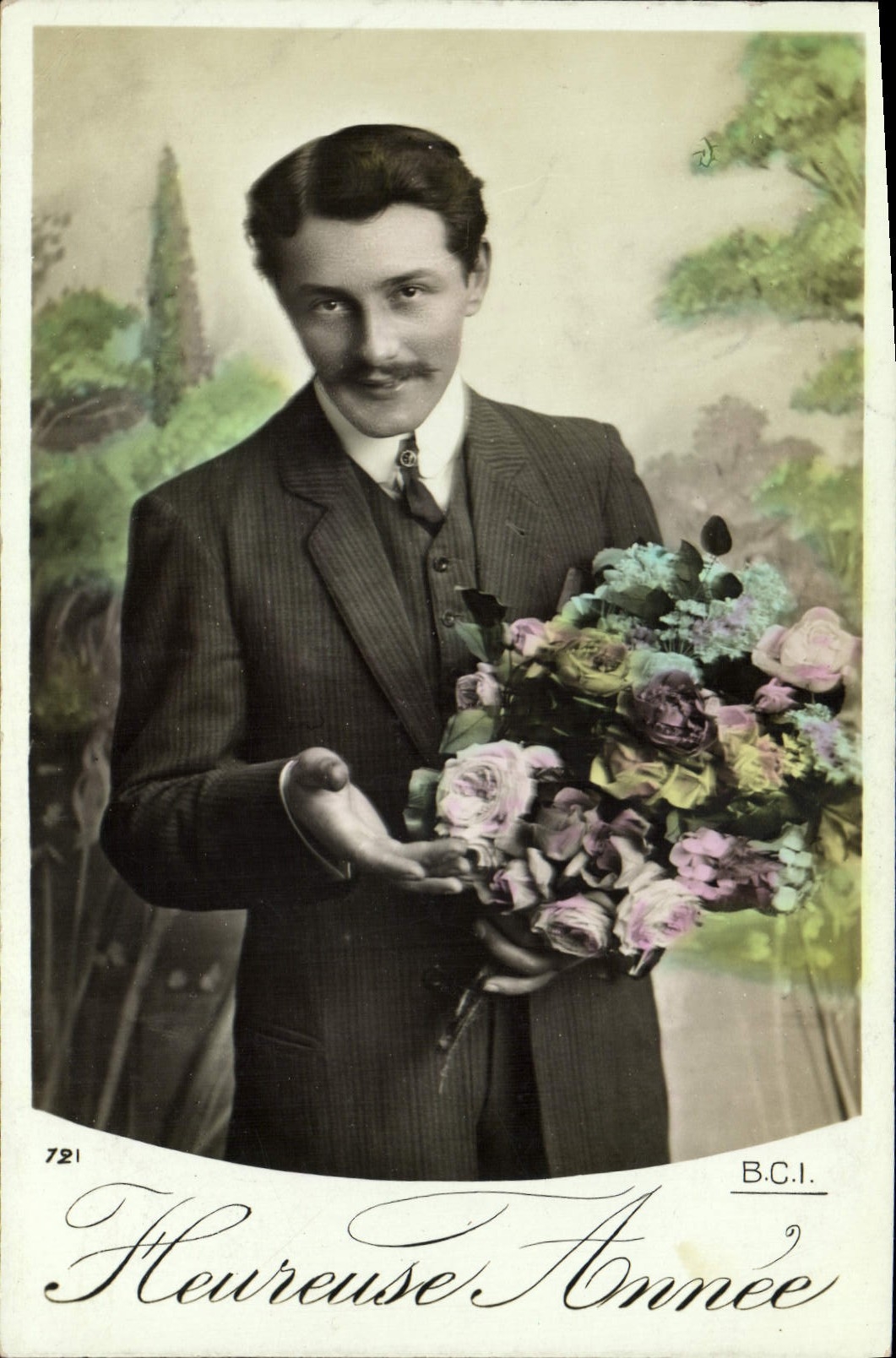 VINTAGE POSTCARD Fantasy Man