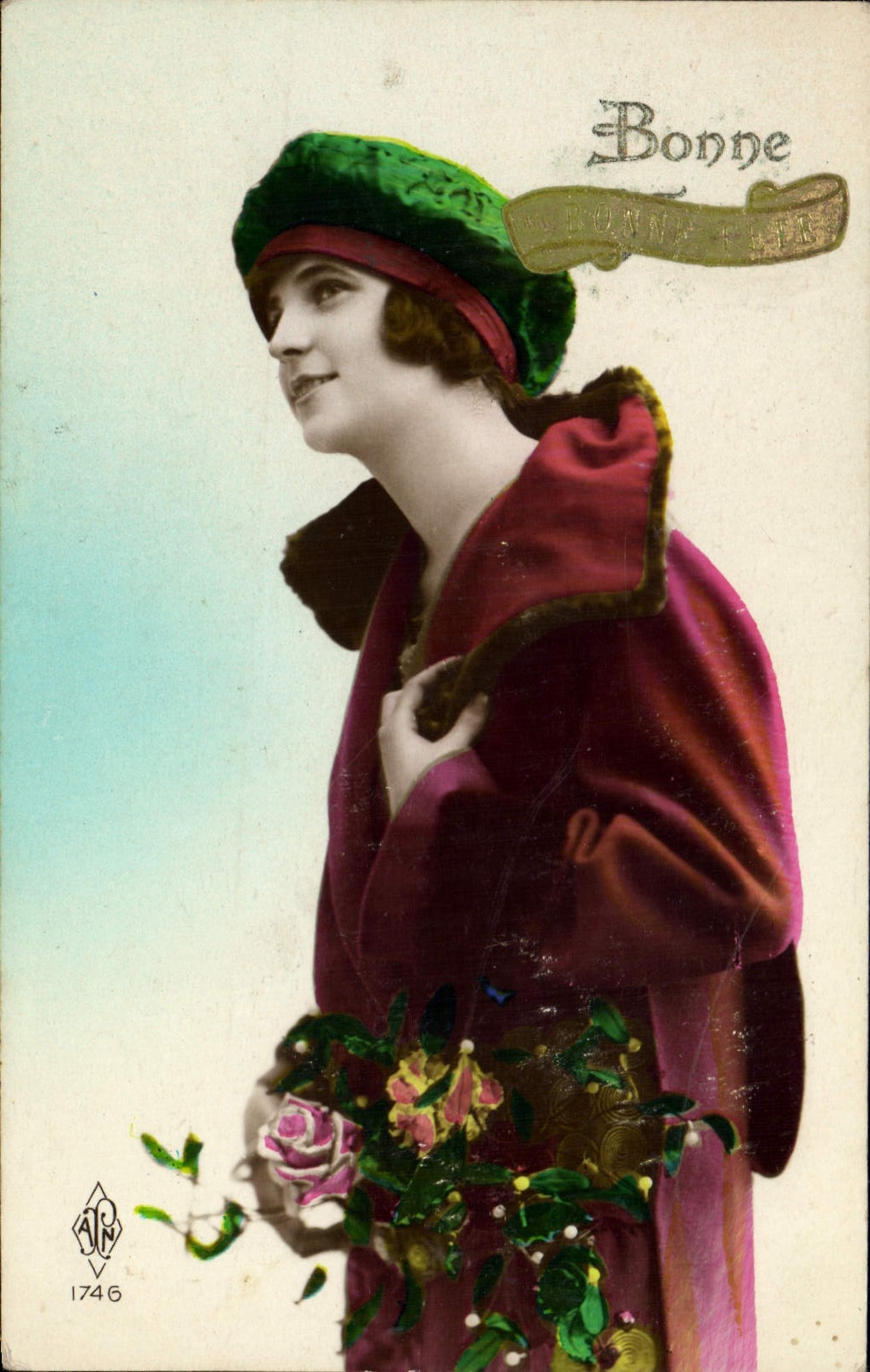 VINTAGE POSTCARD Fantasy Woman