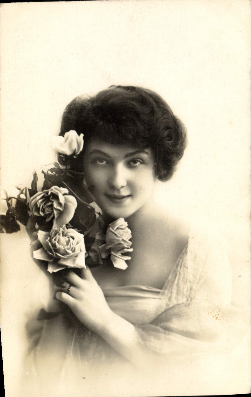 VINTAGE POSTCARD Fantasy Woman