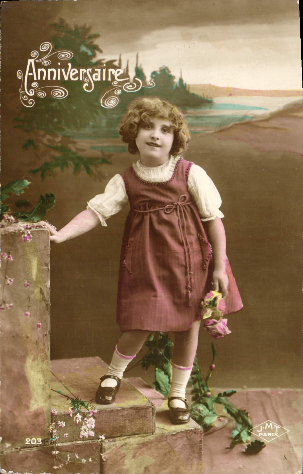 VINTAGE POSTCARD Fantasy Child