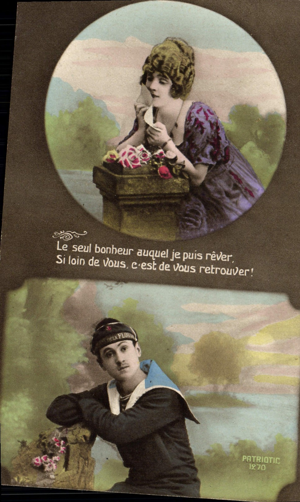 VINTAGE POSTCARD Fantasy Woman Sailor