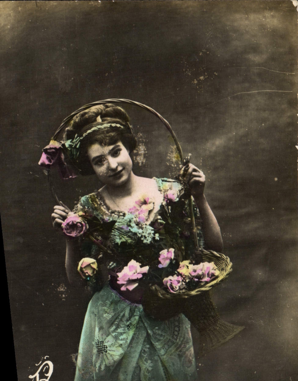 VINTAGE POSTCARD Fantasy Woman