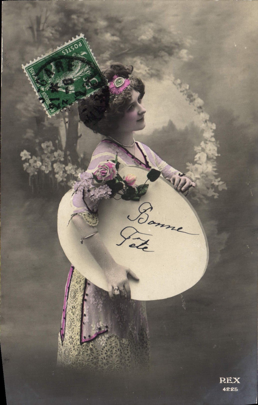 VINTAGE POSTCARD Fantasy Woman