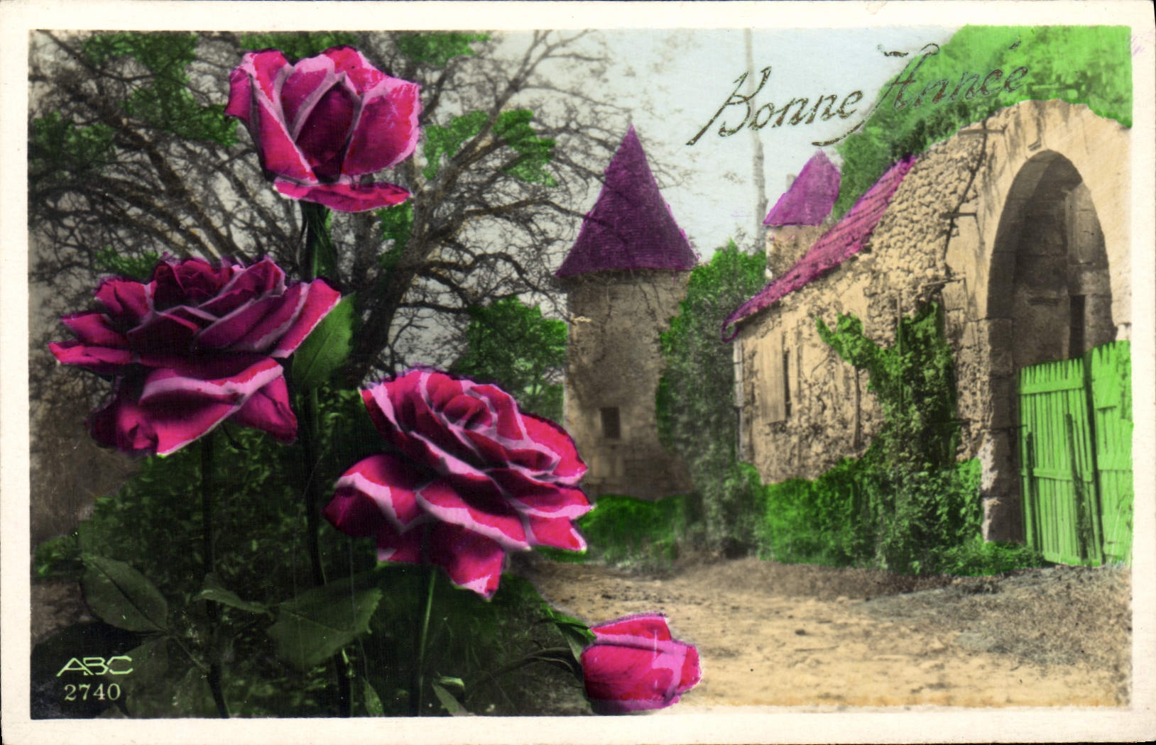 VINTAGE POSTCARD Fantasy Happy New Year