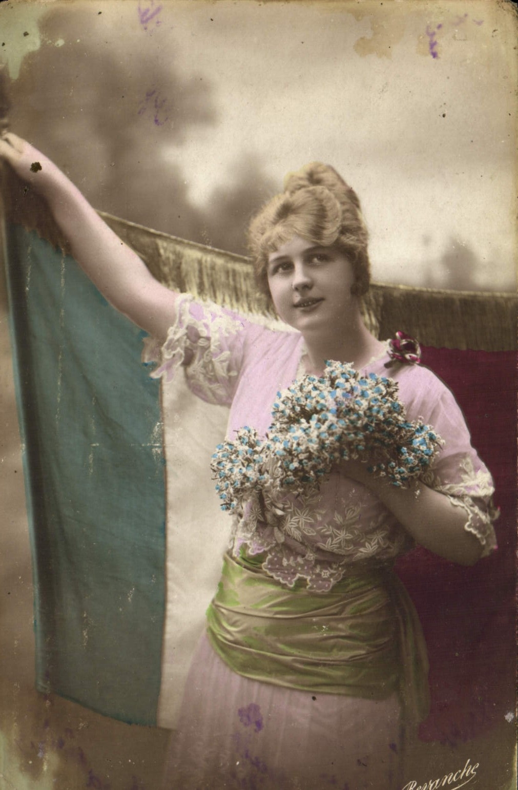 VINTAGE POSTCARD Fantasy Woman