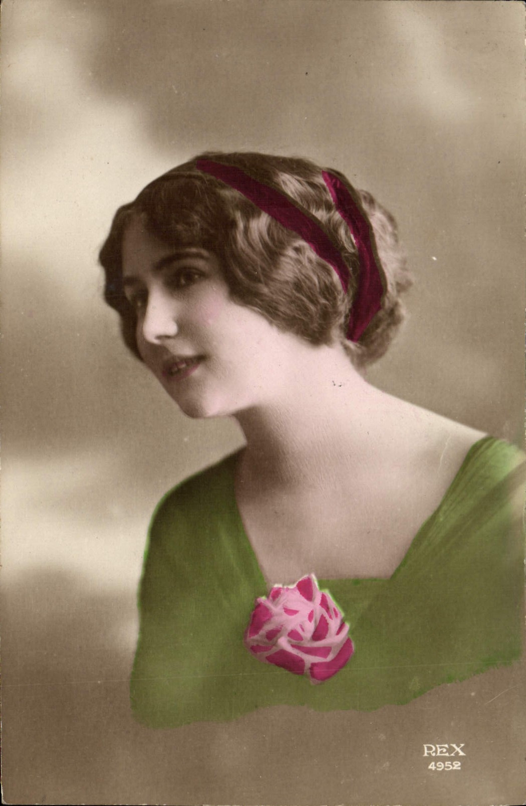 VINTAGE POSTCARD Fantasy Woman