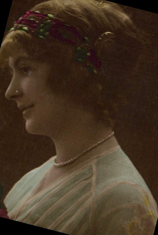 VINTAGE POSTCARD Fantasy Woman