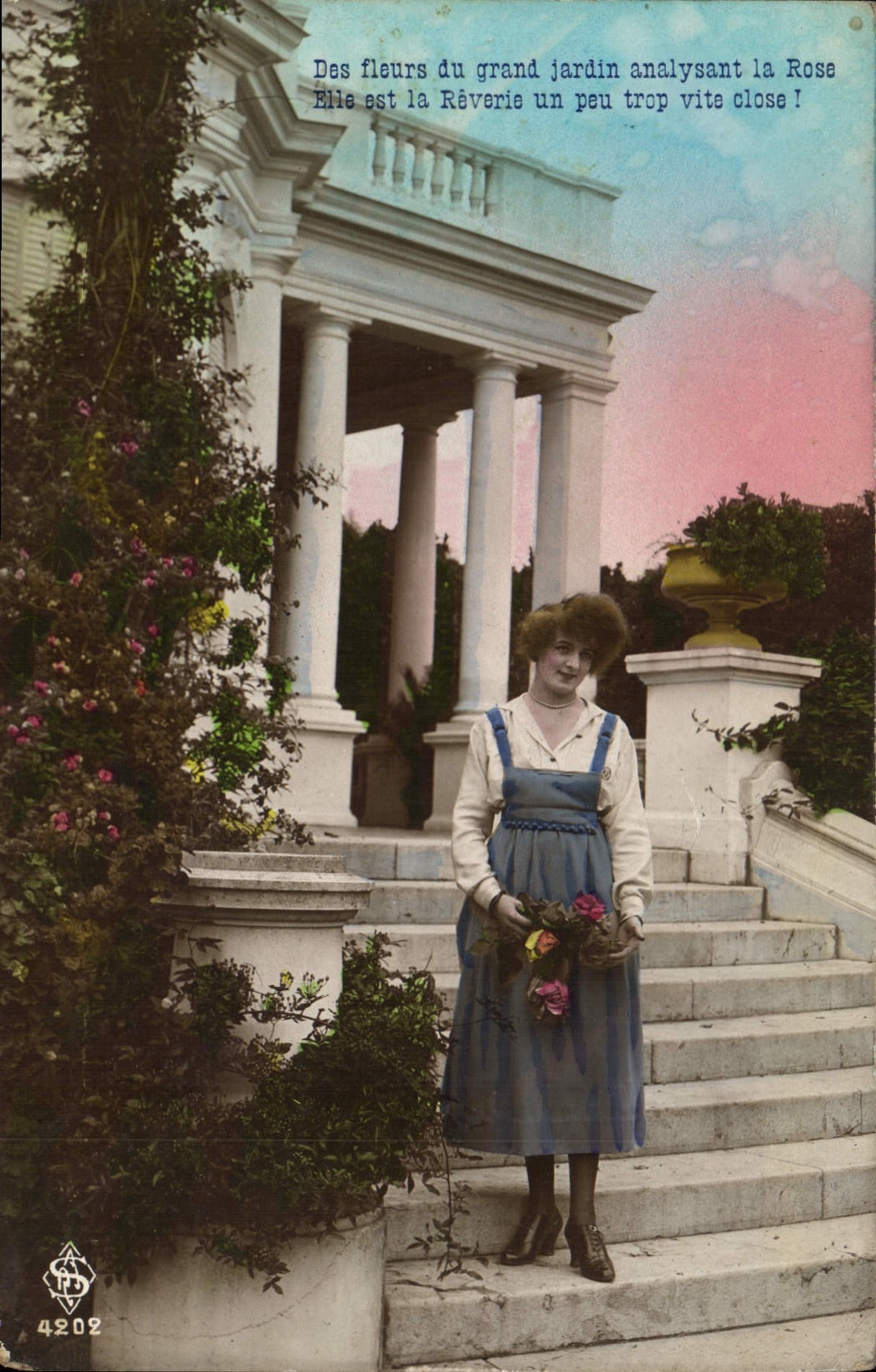 VINTAGE POSTCARD Fantasy Woman