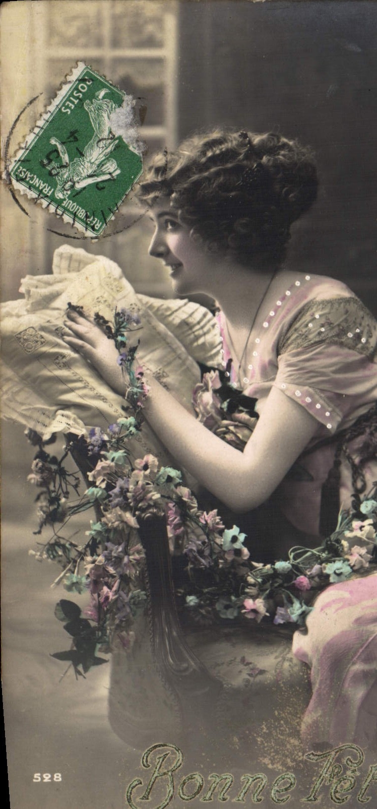 VINTAGE POSTCARD Fantasy Woman