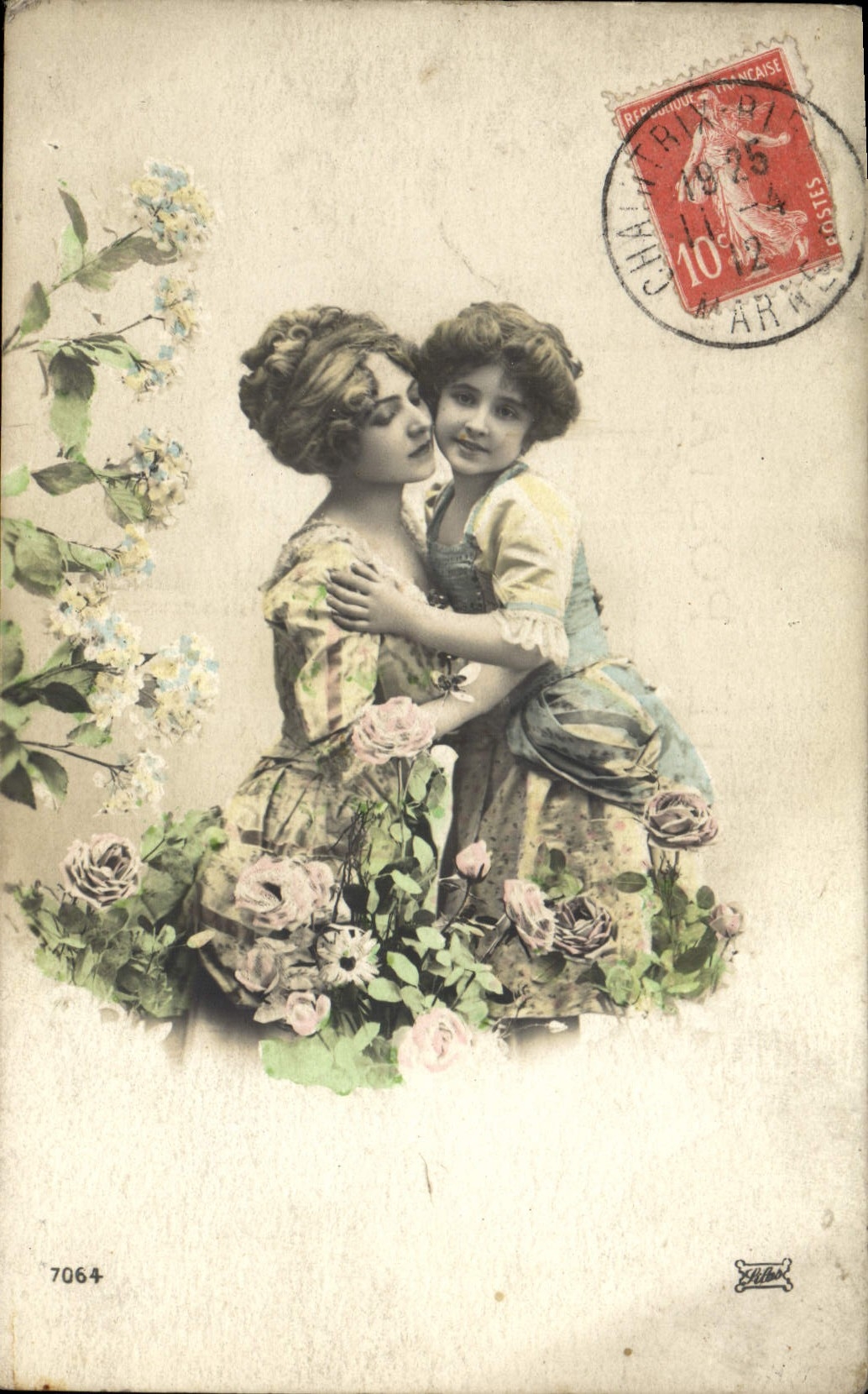 VINTAGE POSTCARD Fantasy Woman