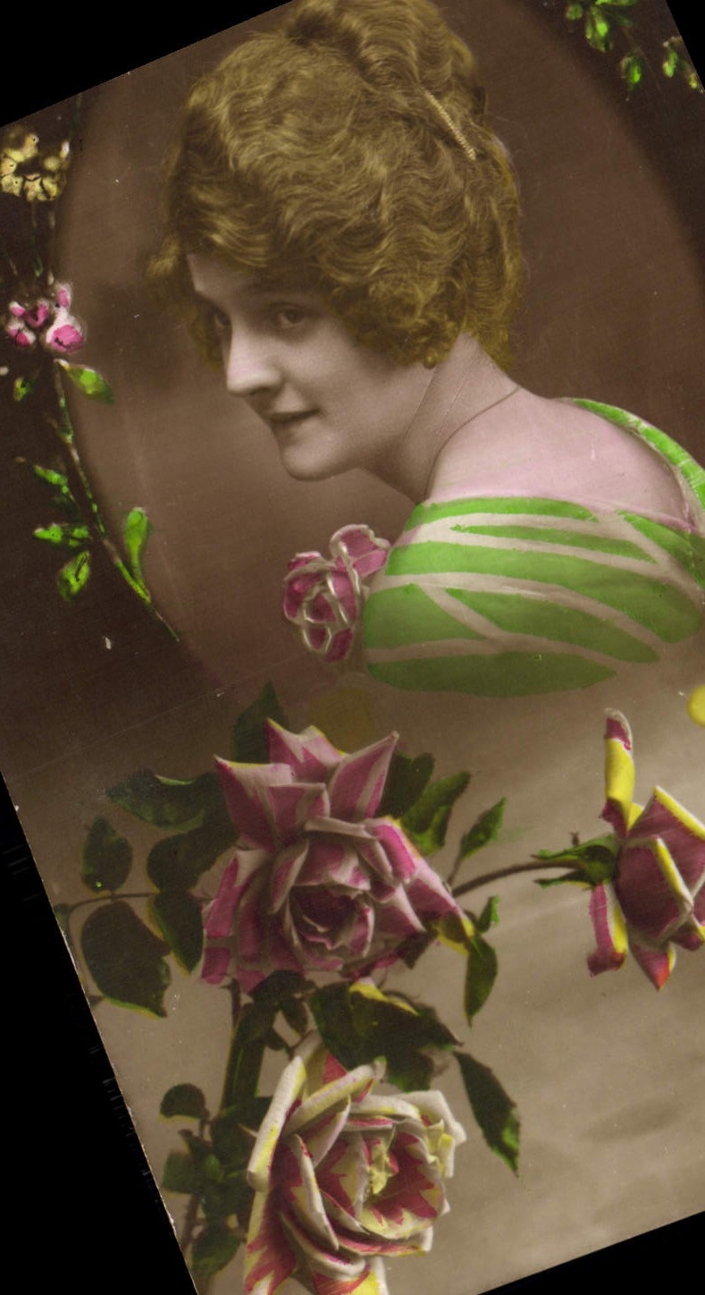 VINTAGE POSTCARD Fantasy Woman