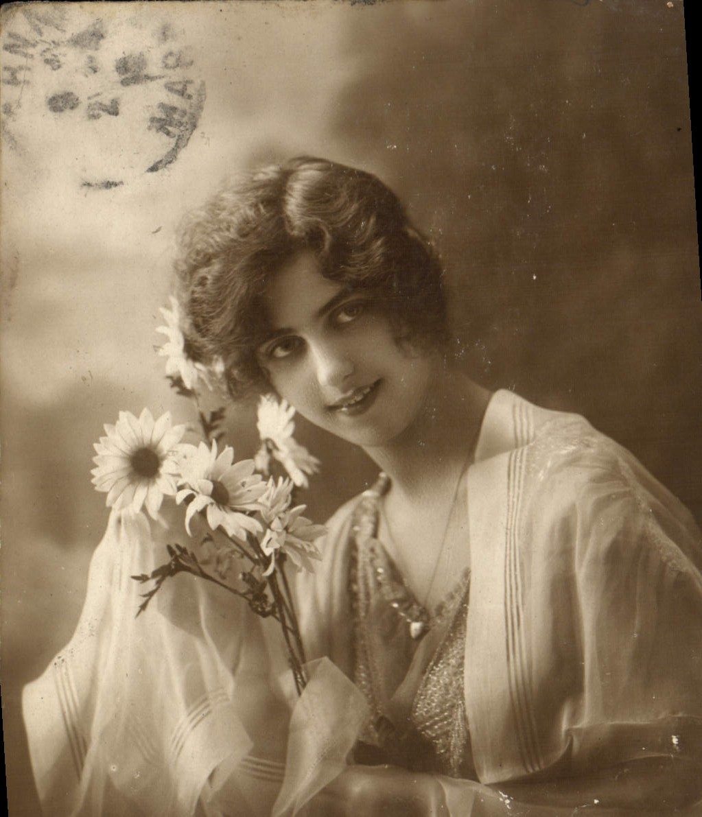 VINTAGE POSTCARD Fantasy Woman