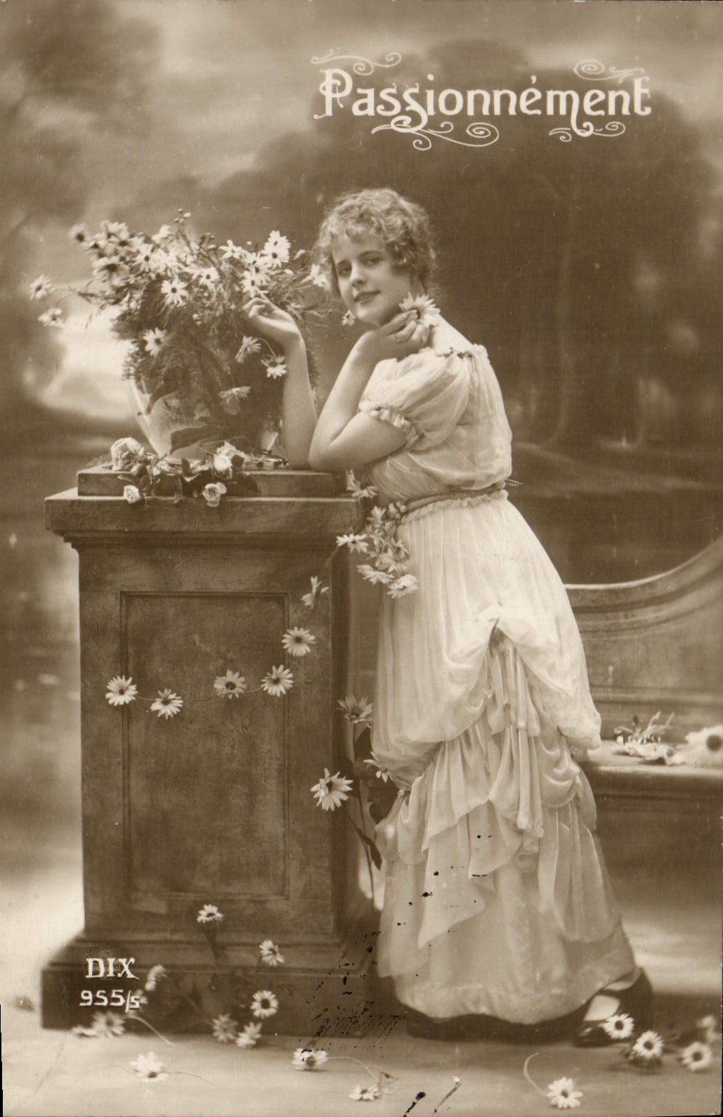 VINTAGE POSTCARD Fantasy Woman