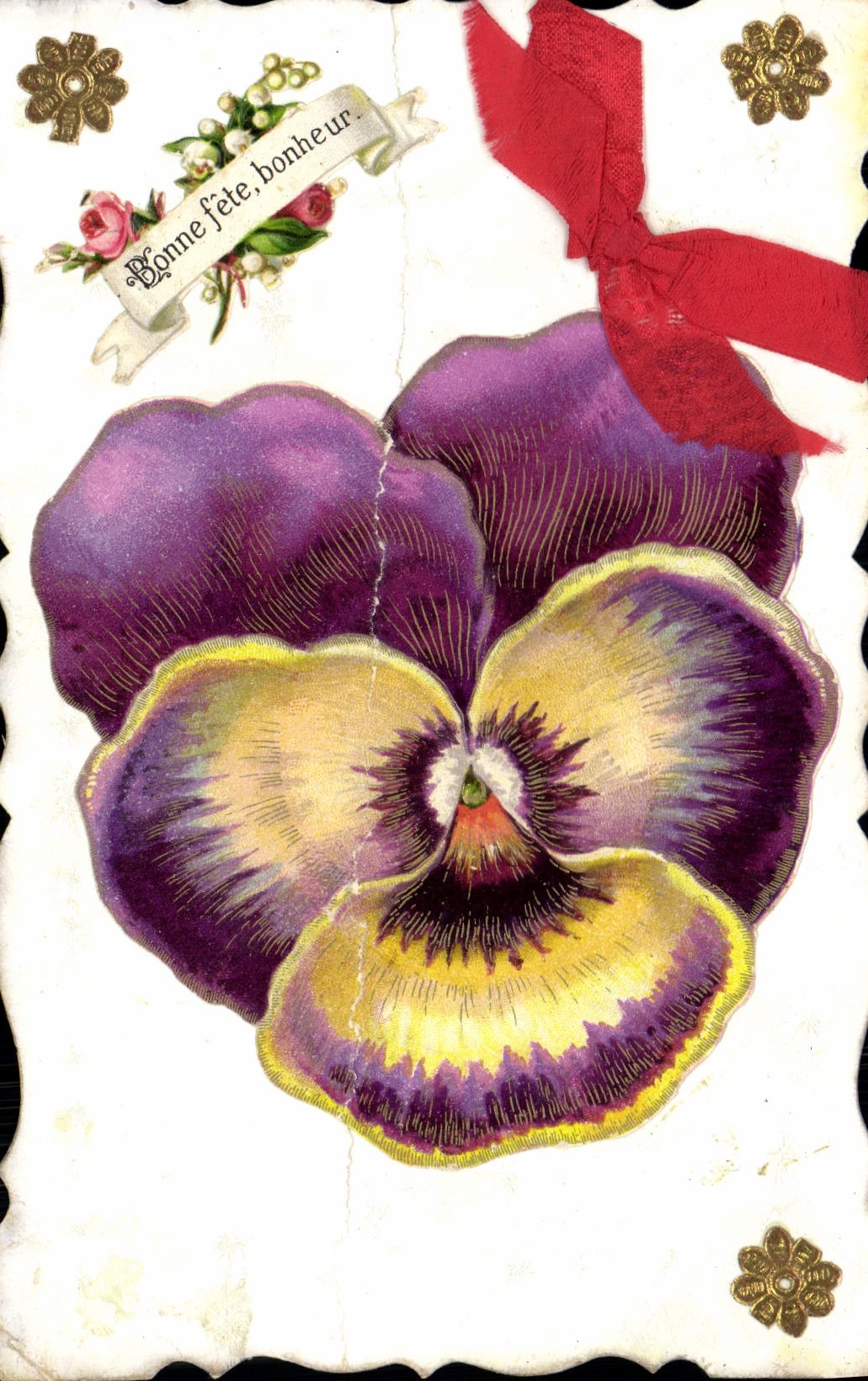 Flores de la mujer de la fantasía de la POSTAL de la VENDIMIA