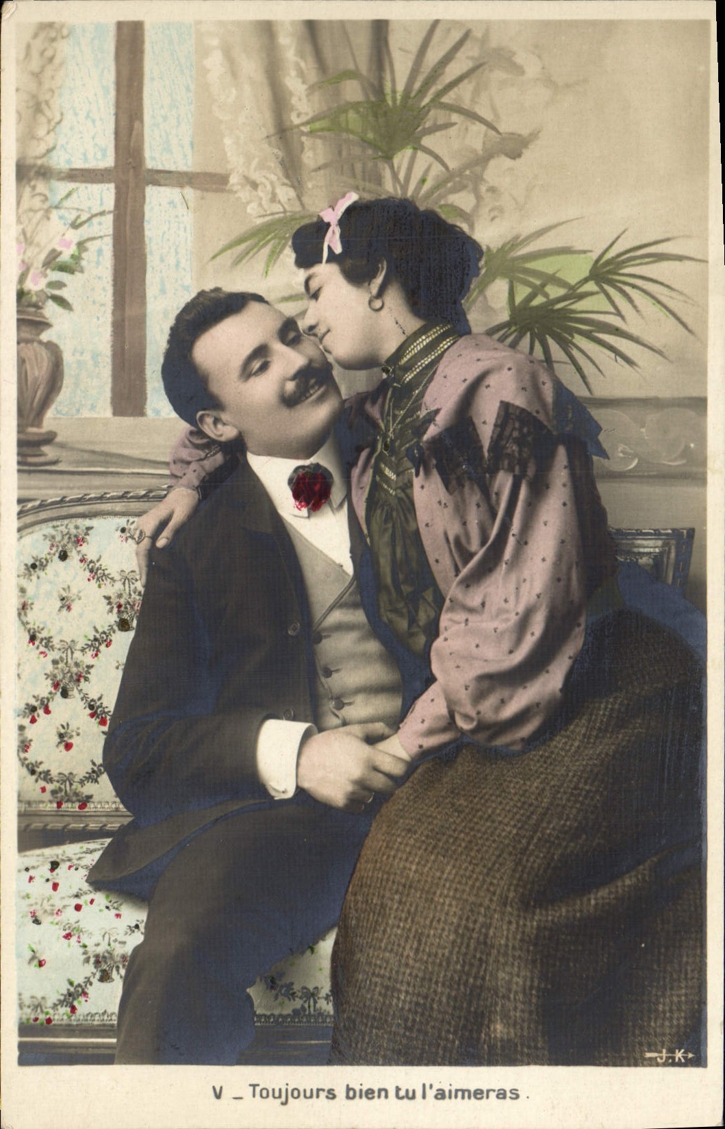 CPA Fantaisie Homme Femme