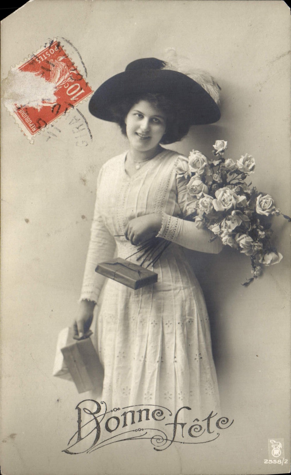 VINTAGE POSTCARD Fantasy Woman