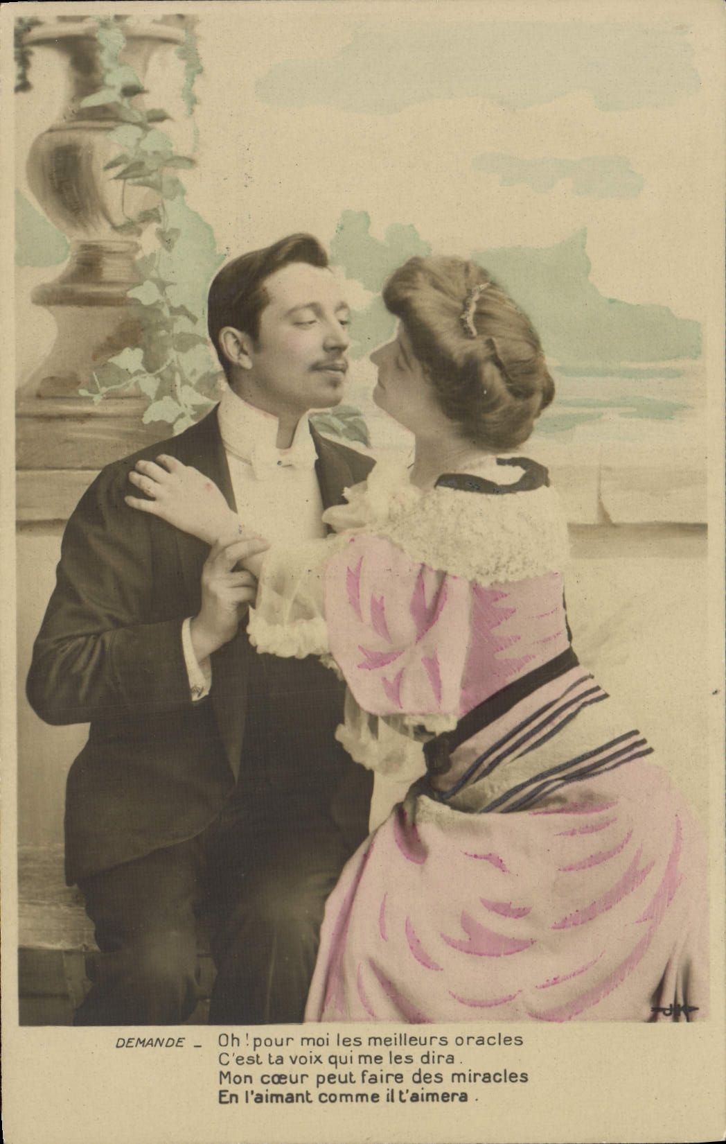 VINTAGE POSTCARD Fantasy Woman