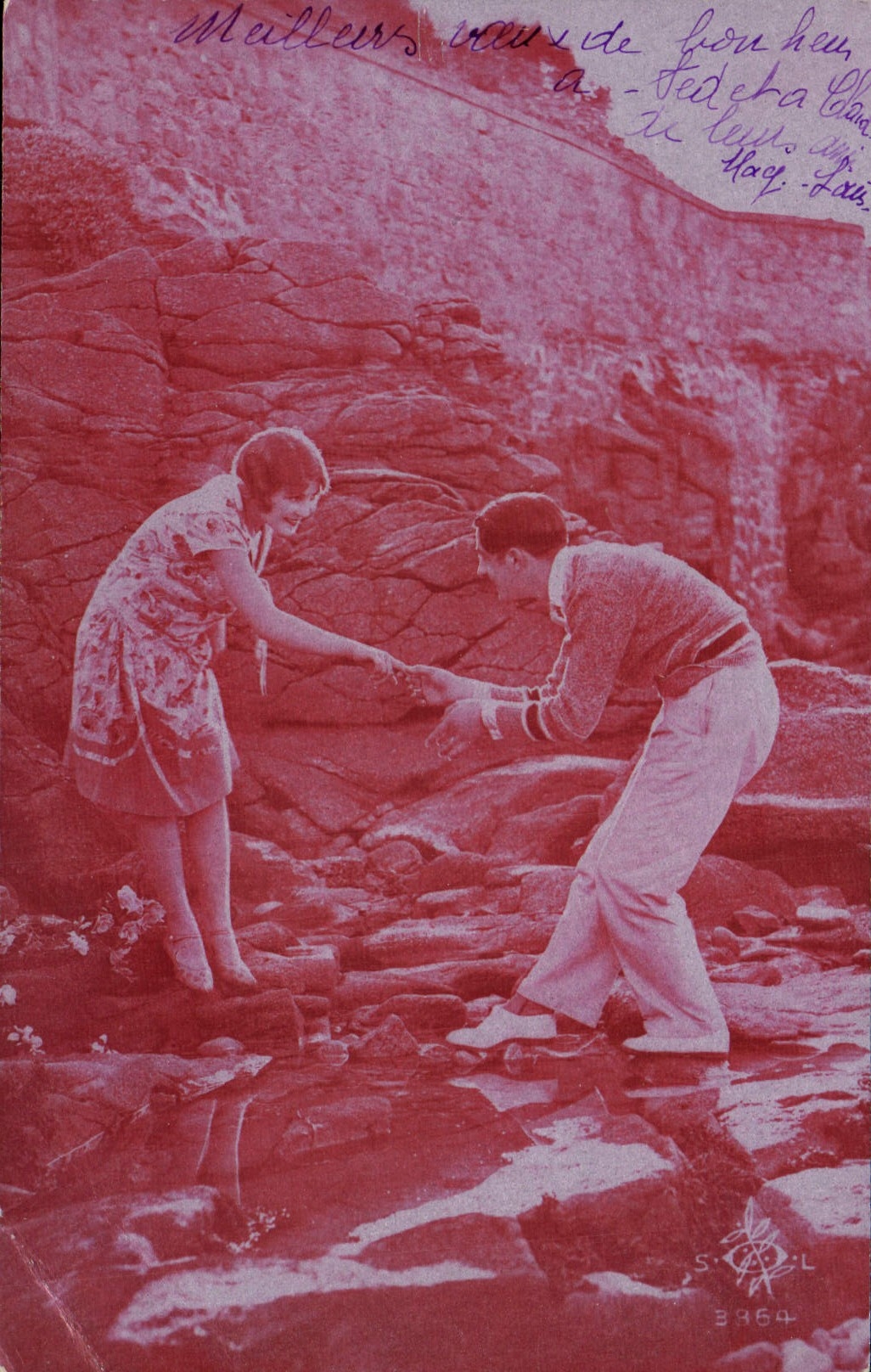 VINTAGE POSTCARD Fantasy Woman