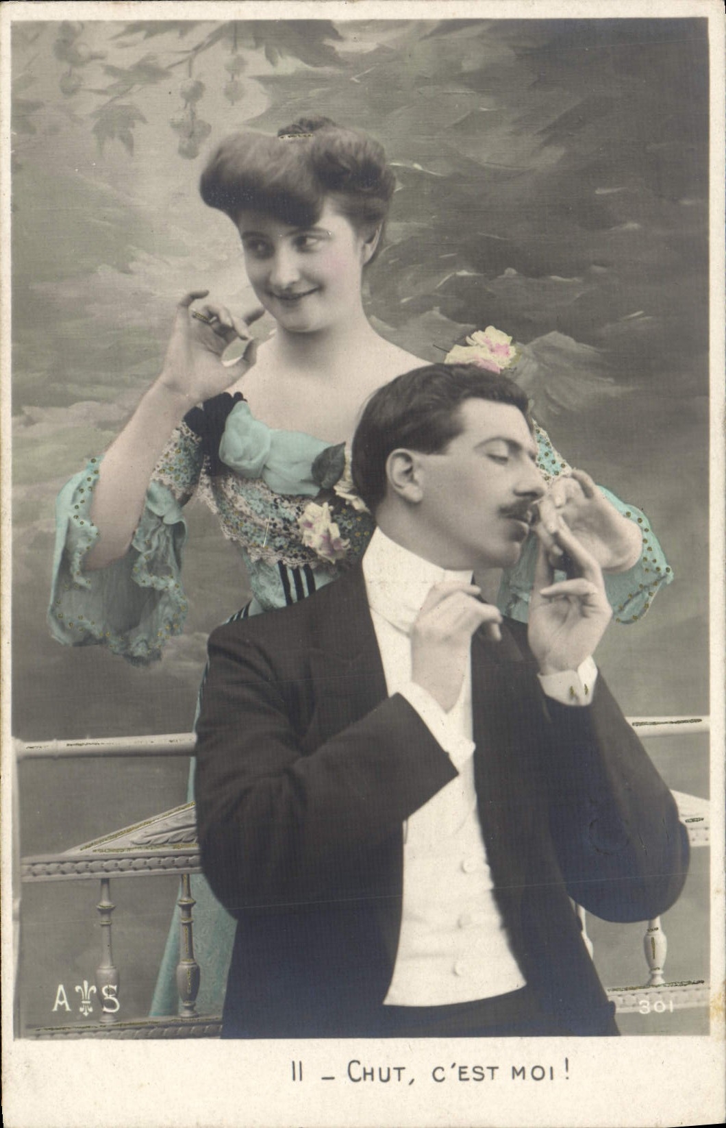 VINTAGE POSTCARD Fantasy Woman