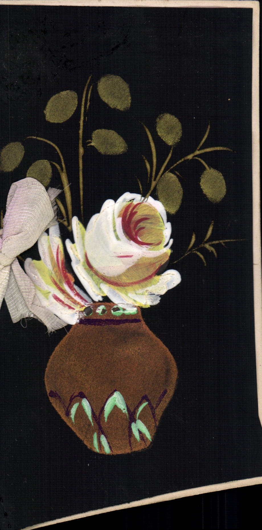 Flores de la fantasía de la POSTAL de la VENDIMIA