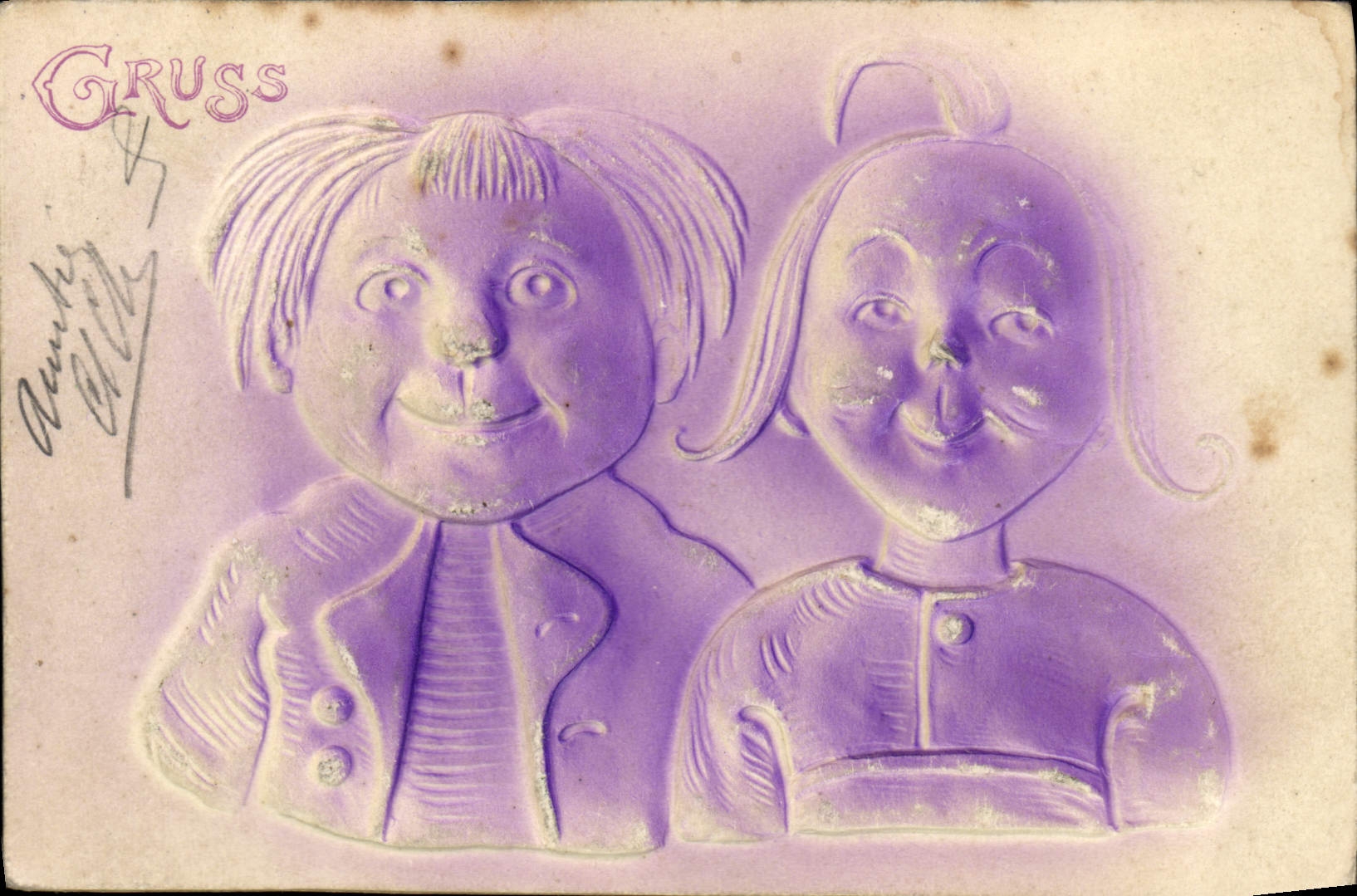 VINTAGE POSTCARD Fantasy Gruss Children