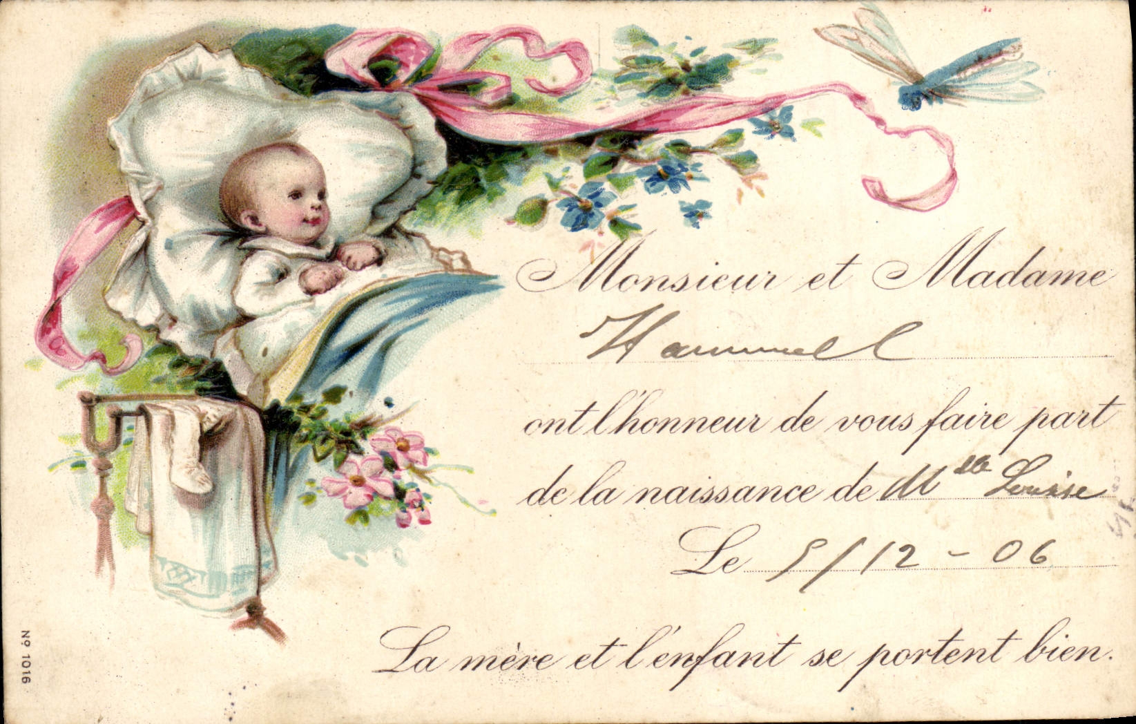 VINTAGE POSTCARD Fantasy Child Baby