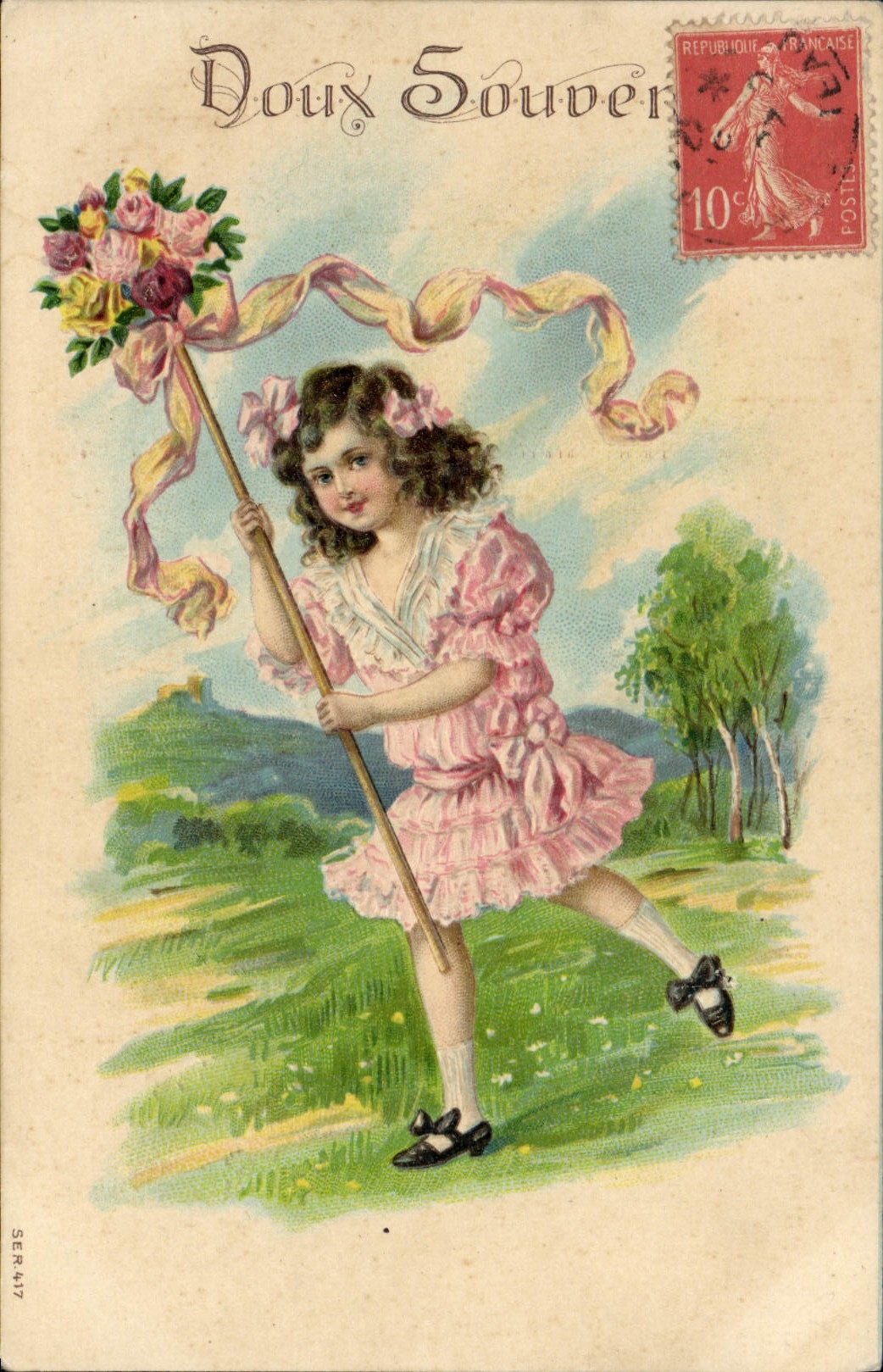 VINTAGE POSTCARD Fantasy Child