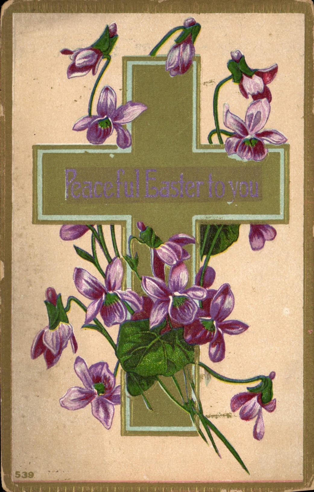 Flores de la fantasía de la POSTAL de la VENDIMIA