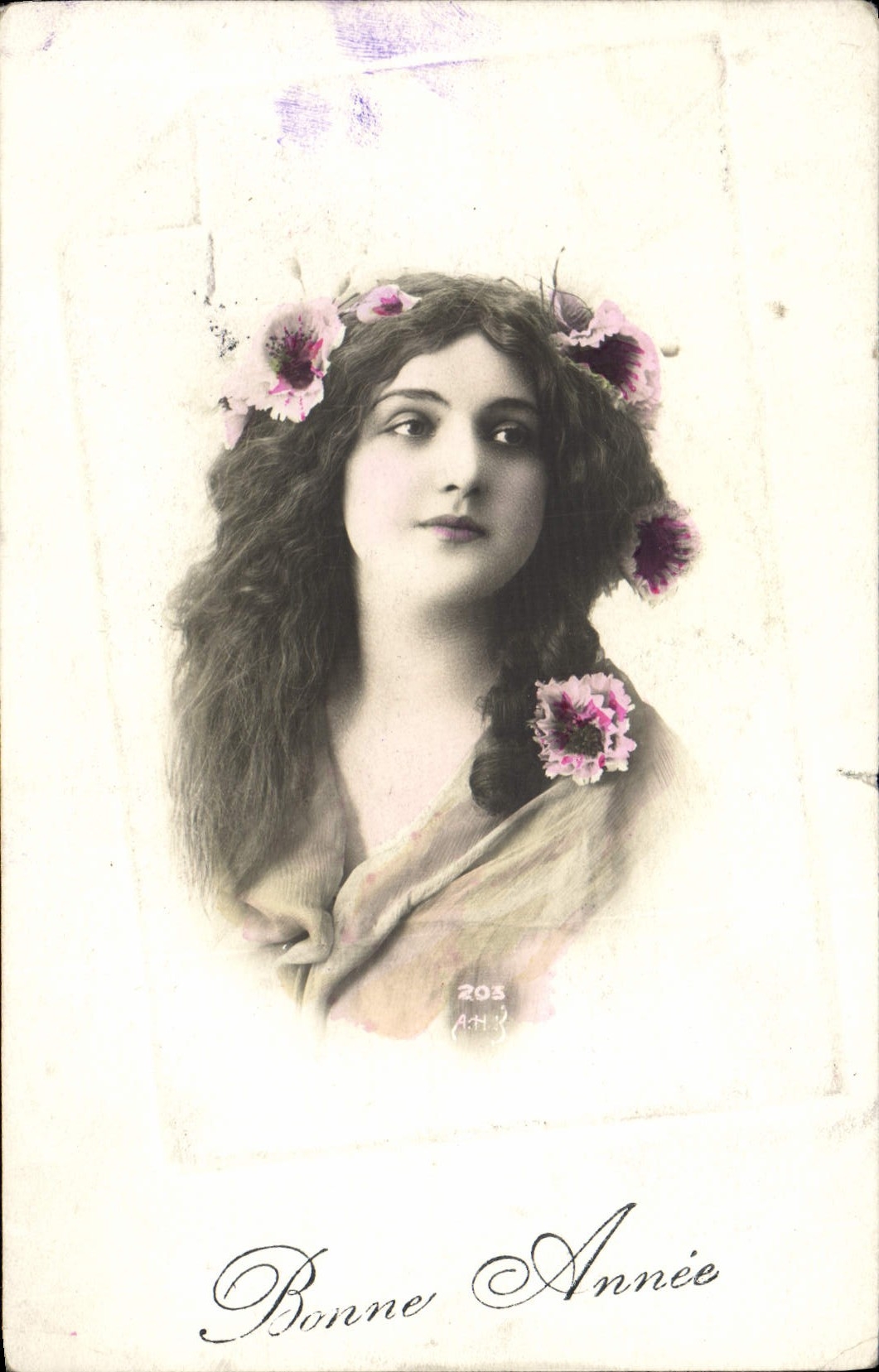 VINTAGE POSTCARD Fantasy Woman