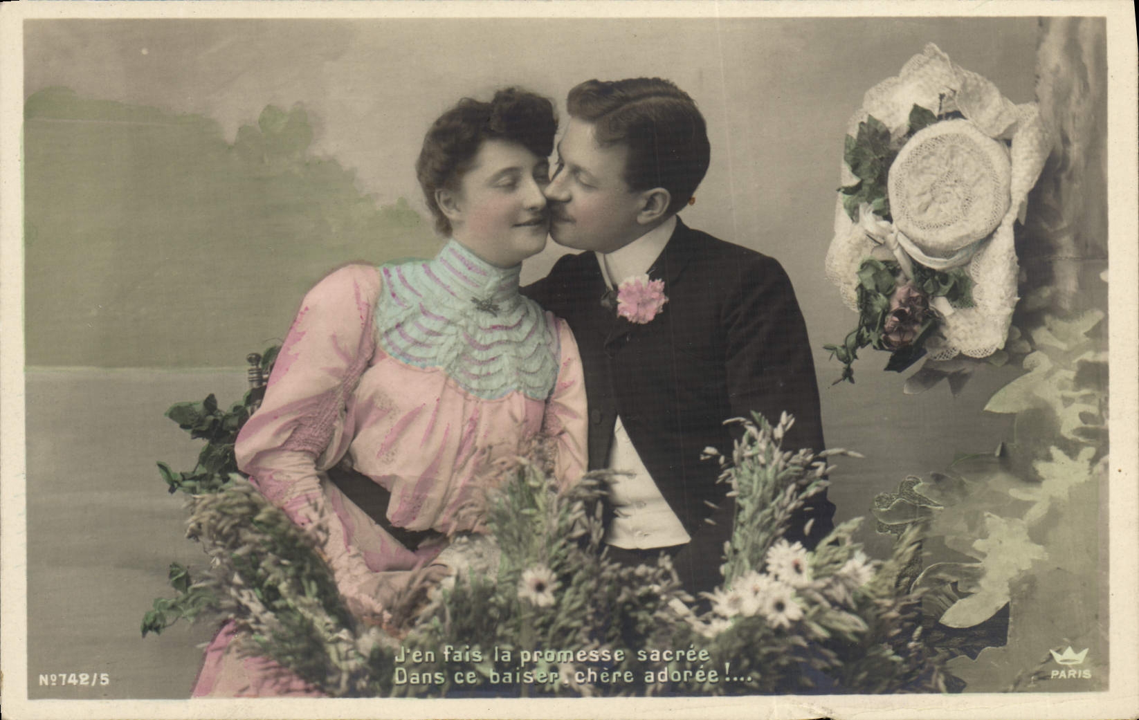 VINTAGE POSTCARD Fantasy Woman