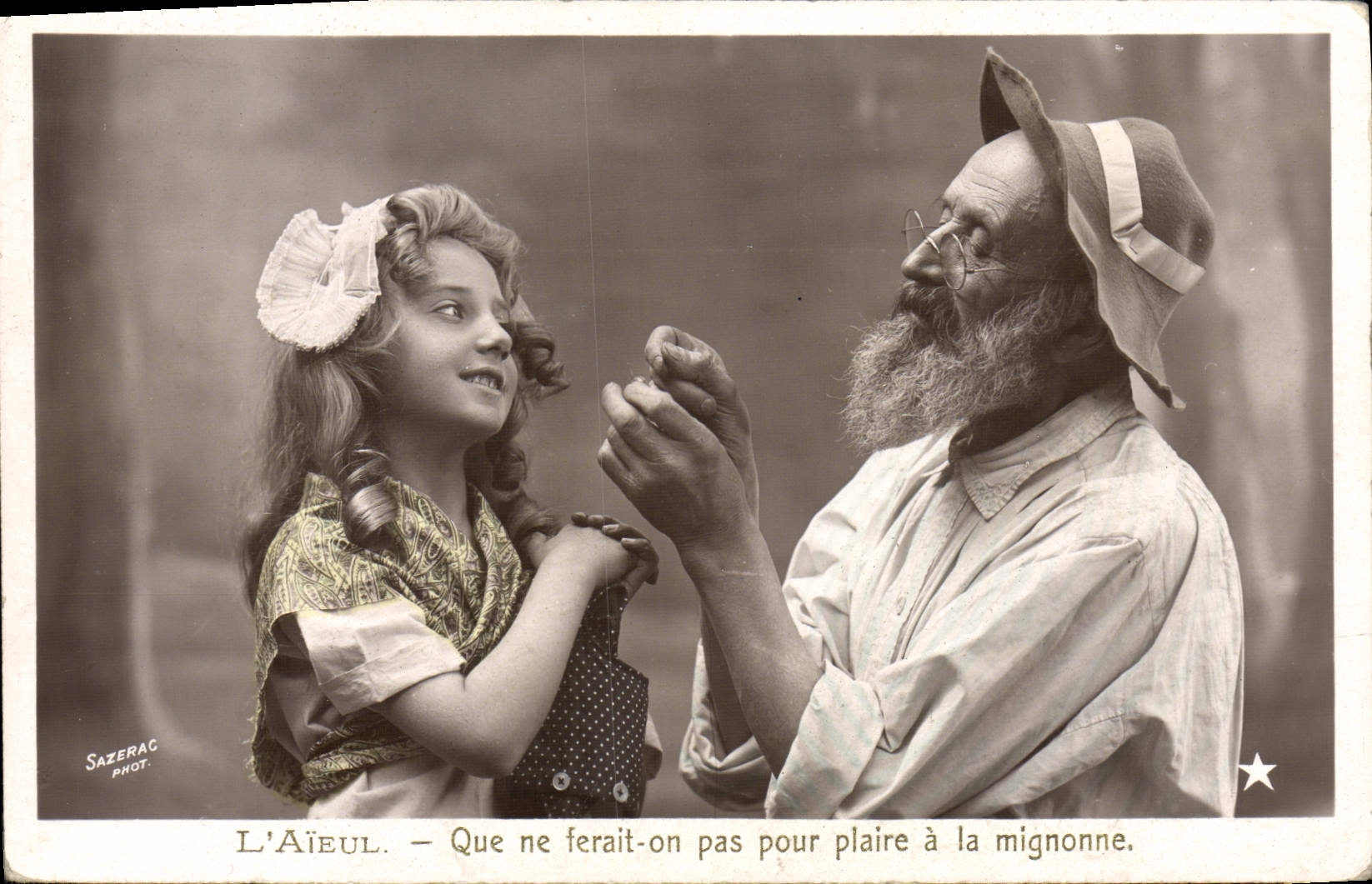 CPA Fantaisie Enfant L'aieul