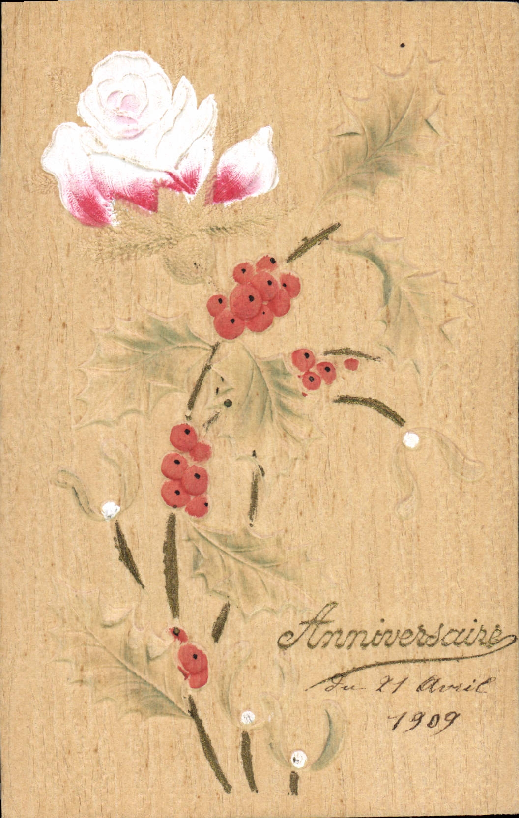 VINTAGE POSTCARD Fantasy Flowers
