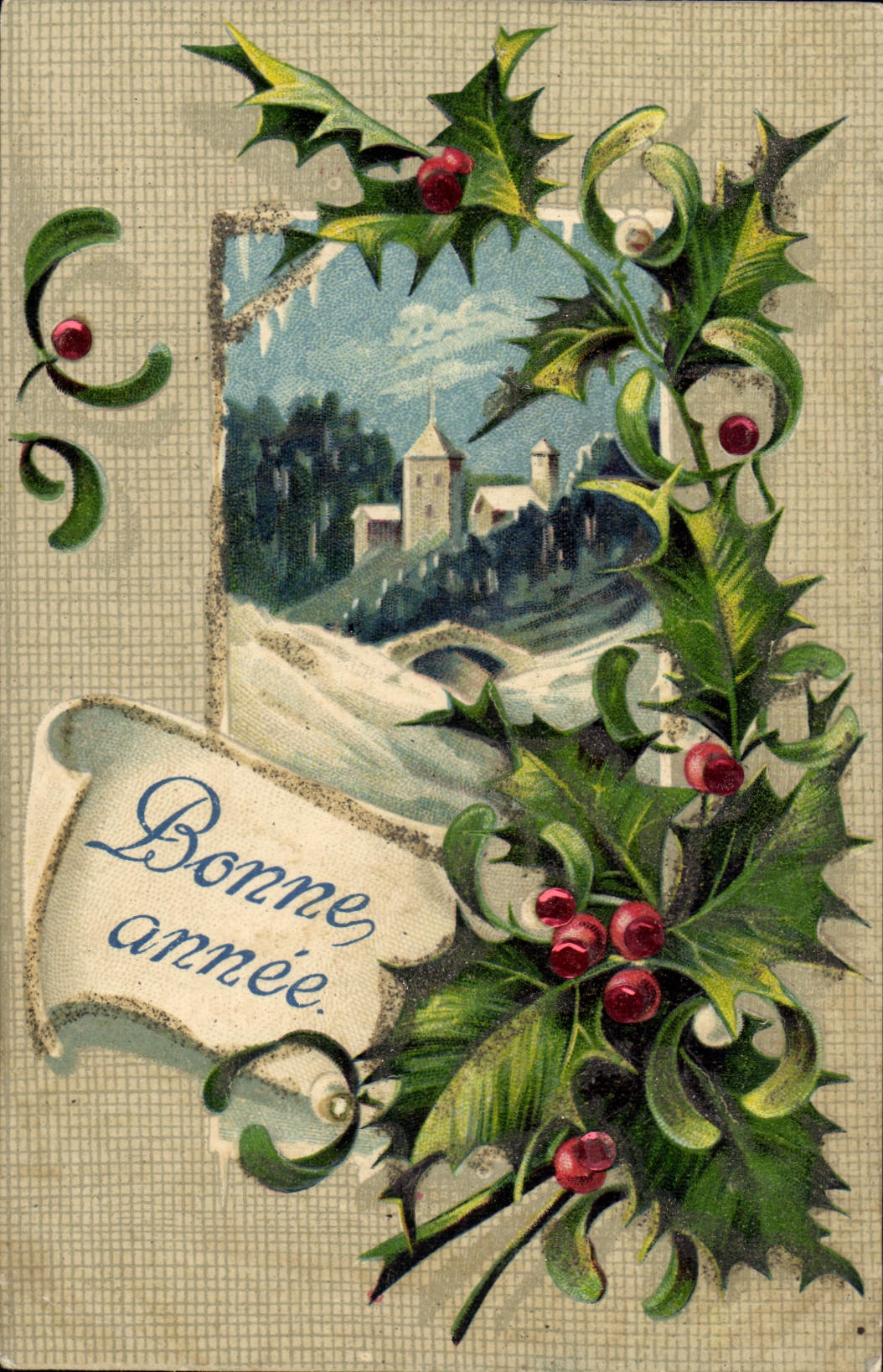 VINTAGE POSTCARD Fantasy Flowers