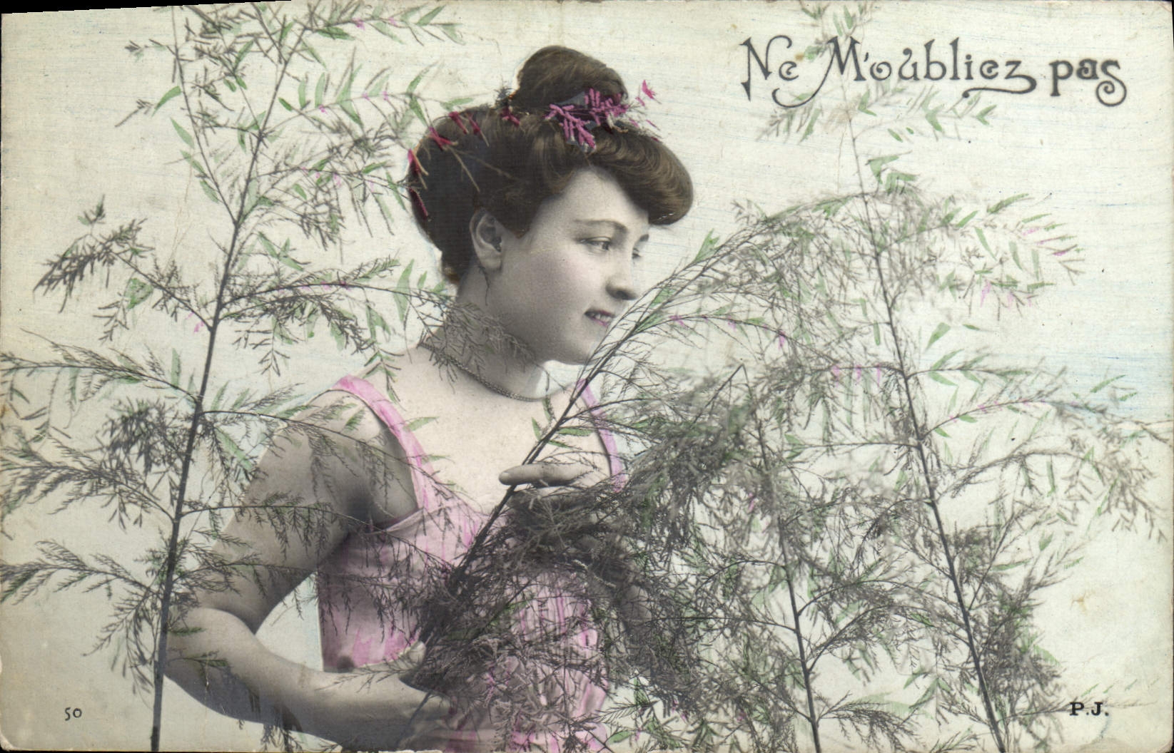 VINTAGE POSTCARD Fantasy Woman