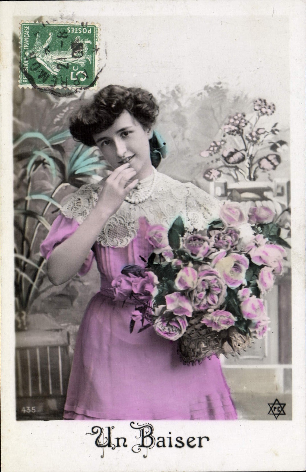 VINTAGE POSTCARD Fantasy Woman