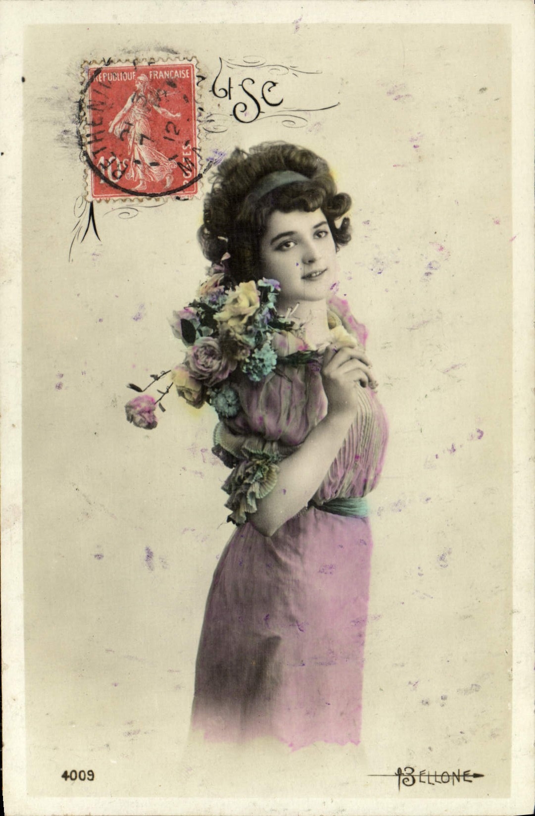 VINTAGE POSTCARD Fantasy Woman