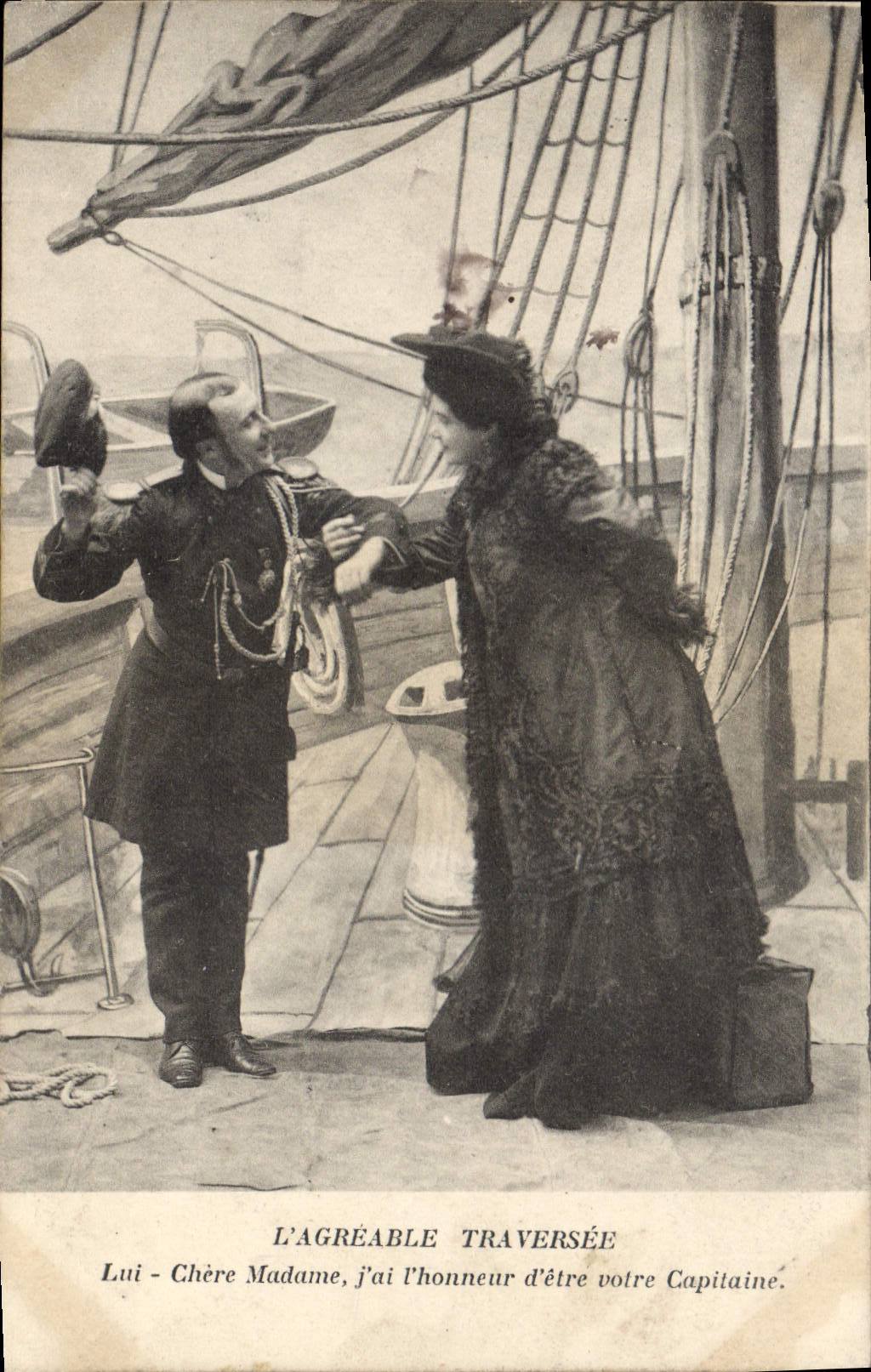 VINTAGE POSTCARD Fantasy Woman