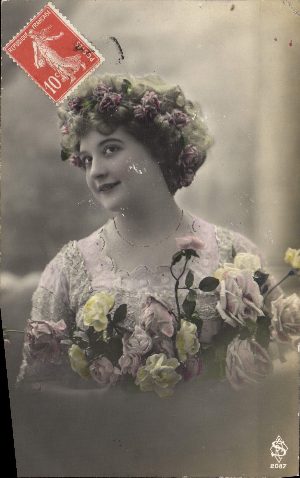 VINTAGE POSTCARD Fantasy Woman