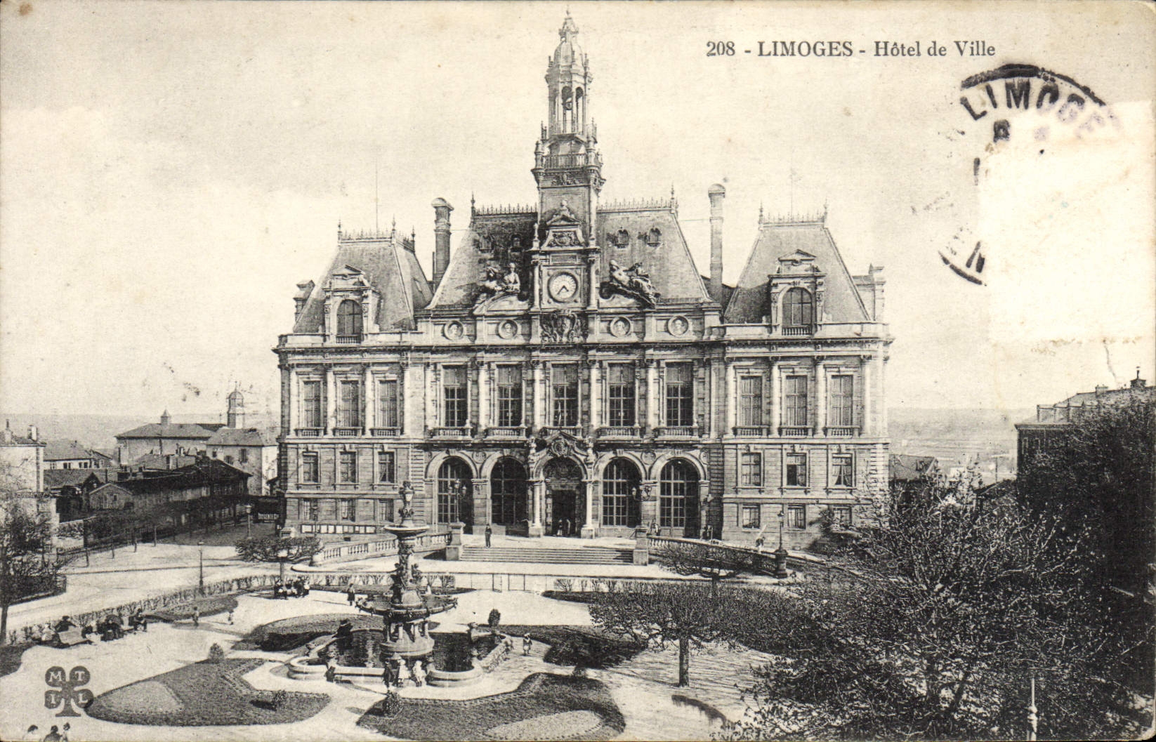 CPA Limoges Hotel De Ville
